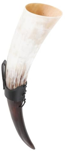 Cabilock Tasse En Corne De Bœuf Authentique 20-30 Cm, Coupe à Boire Décorative Noire En Corne Naturelle, Gobelet Artisanal Pour Vin Et Bière, Décoration D'intérieur Rustique