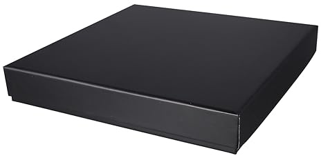SEWOART Schokoladen Verpackungsbox Mit Inneneinsatz Kreative Geschenkbox Für Hochzeit Und Party Elegante Süßigkeiten Tragebox in Schwarz