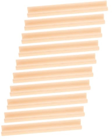 Gatuida 10 Stück Selbstgemacht Dominoplatten mit Glatten Kanten Elegante Domino Tabletts zur Unterstützung von Domino Spielkarten für Buchstaben und Bastelspiele