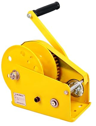 XNYXLPP Cabrestante Manual de Servicio Pesado, 1800 Lbs Cabrestante Manual autoblocante de Dos vías, cabrestante de Engranaje de tracción de manivela, para ATV Barco, Remolque, camión ()