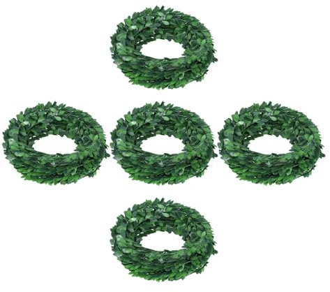 ANDRESLAD 5 Pièces Lot de Guirlandes de Lierre Artificiel Guirlande Verte Flexible Résistante Aux Intempéries Décorations Suspendues pour Mariage Jardin Mur et Table Usage Intérieur et