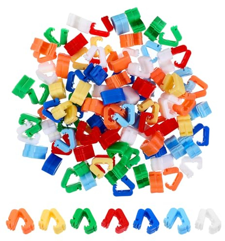 SOPOTUTU 100Pcs Plastic Balloon Clips Sealing Clamps for Birthday Party Decorations Balloon Tying Tool Party Supplies Accessories
