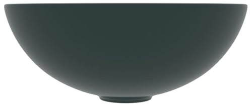 Generico Lavandino da Bagno in Ceramica Verde Scuro Rotondo,Articoli di ferramenta,Prodotti Idraulici,Articoli Idraulici,Lavandini,Lavandini Bagno,Verde,2.77 kg,146981