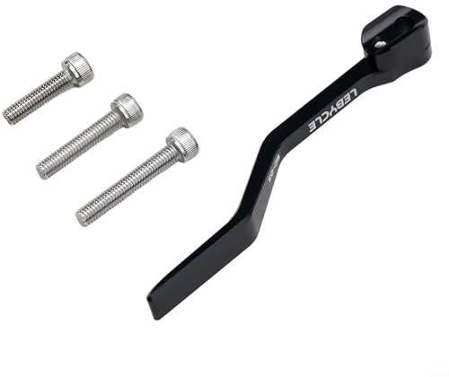 Shophubio Road For Bike Kettenführung – Anti-Drop-Kettenvorrichtung für Umwerfer, Aluminiumlegierung für Kettenstabilisator mit Edelstahlschrauben, leicht (schwarz)