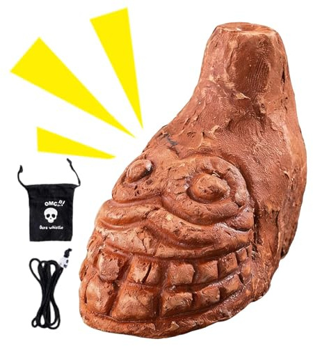 Skräckslagen Visselpipa Hemskt Högljudd Keramikhorn Med Fruktansvärt Högt