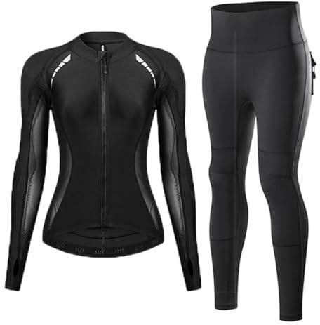Set completo moto da donna: giacca e pantaloni protettivi imbottiture rimovibili in tessuto elasticizzato traspirante a rete ideale per la guida su strada e gli spostamenti quotidia(Size:M,Color:Nero)
