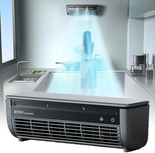 AC a parete con ricarica wireless, ventilatore silenzioso a 3 velocità per ufficio con camera da letto da cucina, unità di raffreddamento portatile compatta con motore a levitazione magnetica e circol