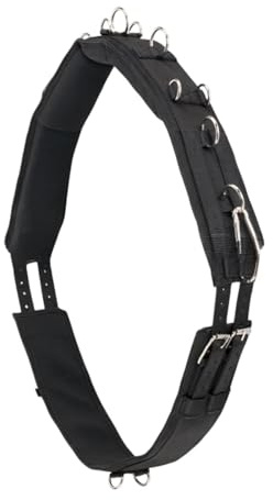Qianly Training Surcingle Profesional para Caballo Cinturón Ajustable con Correa de Multifuncional y Estructura Resistente Hecho con Materiales Cómodos, S