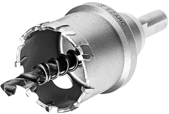 EZARC Lochsäge Hartmetall-Bohrer, Tiefer Schnitt Lochöffner für Löchern in Dick Edelstahl und Metall, 38mm