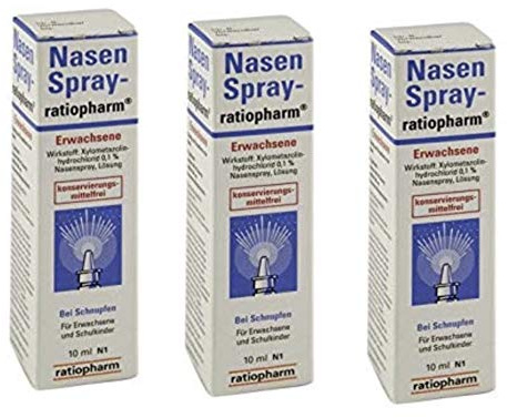 5 Packungen NASENSPRAY ratiopharm Erwachsene kons.frei