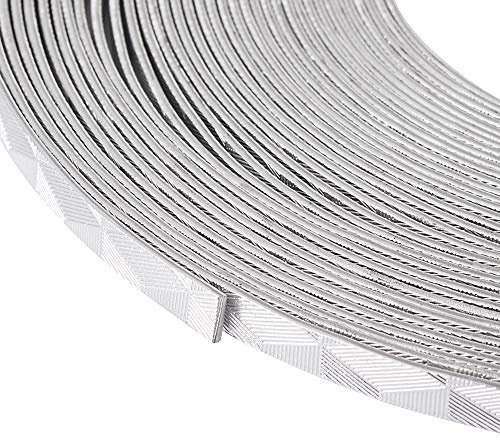 Fashe Basteldraht aus Aluminium Flaches Silber #1 Rolle