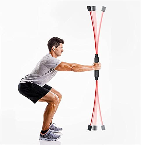 Pilates Stange Tragbares Yoga Stick Sport Schwingstab Erwachsene Swingstick Multifunktionale Fitnessstange Fitnessgeräte Krafttrainingsstange Elastische Trizepsübung Heimtrainingsübung Schulter Bru