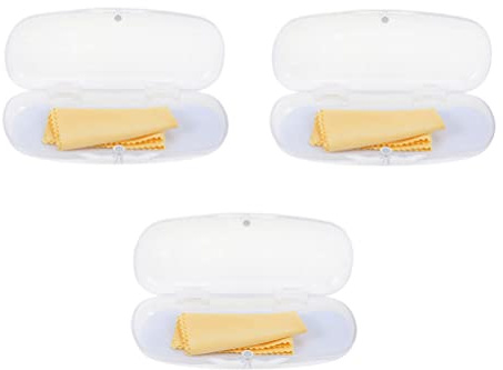 minkissy Transparent Mattiertes Brillenetui Leichtes Tragbares Hartschalen Brillen Aufbewahrungsbox Für Herren Damen 6.1X2.6X1.4 Zoll Praktisch Für Reisen Und Alltag