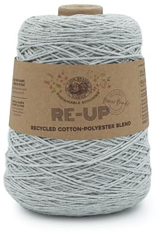 Lion Brand Yarn, Re-Up Bonus Bundle Yarn, Silver Lining, Gray, 1 Pack
