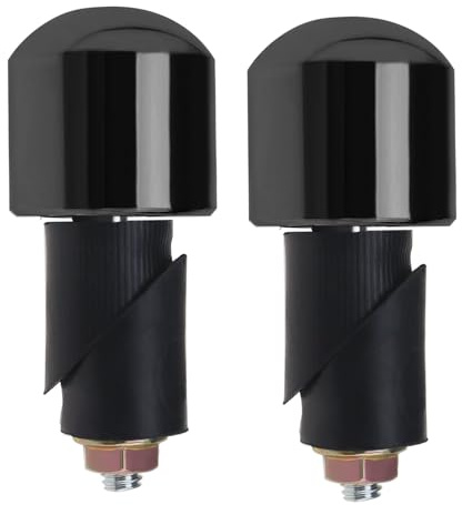LT Easiyl 1 Paio Di Estremità Del Manubrio Solido Per Moto Tappi Per Manubrio Per Moto Tappi Per Impugnatura Per Moto Manopole Per Moto Tappi Per Equilibrio Peso Estremità Manubrio Nero