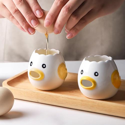 2XK-NOV Eiertrenner Ei Separator eiweißseparator küche Gadgets backen Werkzeug eiweiß (Gelb+Gelb)