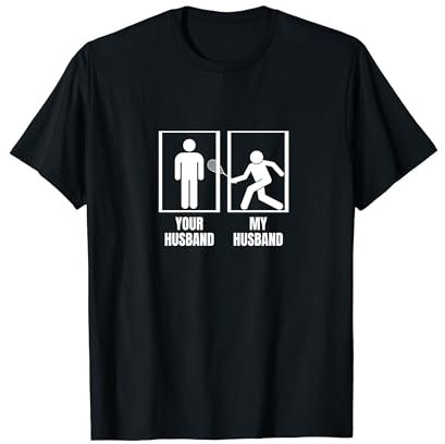 Squash Your Husband My Husband Lustiger Wife Squash T-Shirt