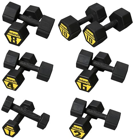 Kurzhanteln Hantel AsVIVA KH2 Power Fausthantel-Paar I Deutsche Qualitätsmarke I gummiummantelt I wählbar zwischen 1-10 kg I Geeignet für Reha, Aerobic, Kraft- und Functional-Training (1, Kilogramm)
