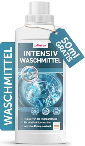 PLINTEX® Intensiv Waschmittel 550ml für Funktions- und Outdoorbekleidung - Spezialwaschmittel für Gore-Tex, Softshell & Skibekleidung - Haut- und materialschonend