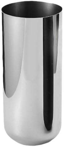 PRETYZOOM Edelstahlvase Modern 9.06X3.94X3.94In Blumenvase Hochglanz Pflanzgefäß Für Wohnzimmer Schlafzimmer Büro Dekorative Vase Für Blumenarrangements