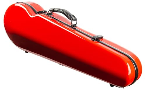 Geigenkasten 4/4-Violinenkoffer Roter Kohlefaser-Violinenkoffer Leicht Und Einfach Zu Tragen Ultraleicht