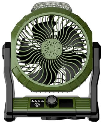 Rudiaoa Ventilateur USB de bureau silencieux à vitesse réglable, convient pour une utilisation en intérieur et en extérieur