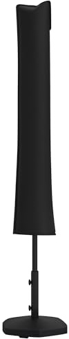 Outsunny Parasol Cover, Cantilever Umbrella Cover for 2-3.5 m Parasols, 420D Oxford Fabric Banana Umbrella Protector with Zipper for Outdoor Garden, Patio, Black