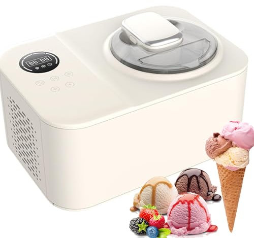 Soft Serve - Máquina para hacer helados con 3 modos y pantalla LCD, fácil de limpiar, perfecta para sorbete casero, batidos y yogur congelado