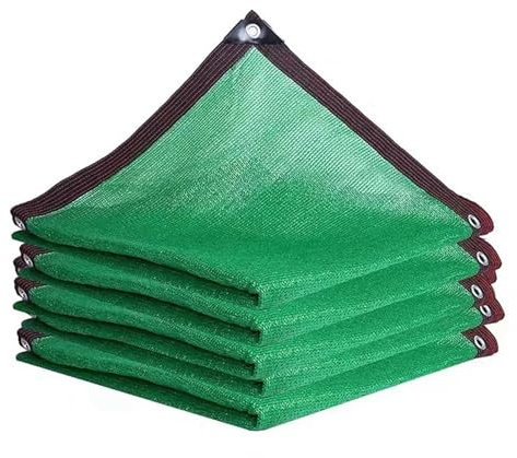 Genérico Red de sombreado HDPE Anti-UV de 12 Pines para jardín, balcón, Plantas suculentas, Piscina al Aire Libre, Cubierta de Coche horticultura(Green,2x2.5m)