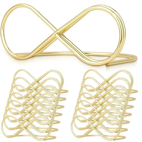 15 Pièces Porte Nom Table,Dancepandas Porte Photo Pince en Métal,Support Carte,Porte Cartes de Table pour Mariages en Forme D'arc,Convient à la Décoration de mariage,D'anniversaire