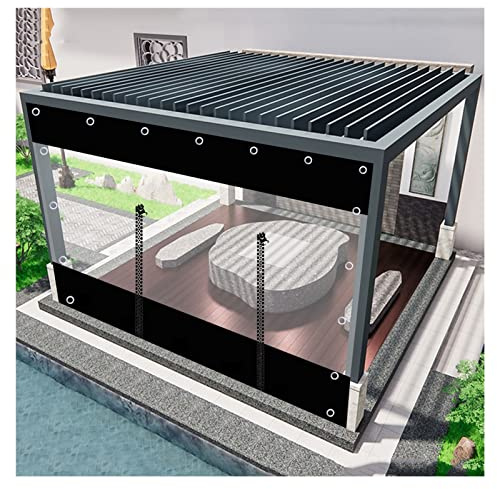 Auvent d'extérieur robuste pour pergolas, abris auto, patios et jardins, imperméable, avec fermeture éclair, facile à installer (6 x 2,7 m)