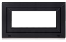 Framex Kellerfenster Fenster Kunststofffenster Innen Weiß/Außen Anthrazit Breite x Höhe 80 x 40 cm (800 x 400 mm) 2-fach (32 mm) Dreh Kipp DIN Rechts