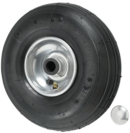 GEKA Plus Rad 260x85 mit Radkappe (Ersatzteil für GEKA Plus Schlauchwagen P80, P125, 260x85, robuste Qualität, einfache Montage, Zubehör für Gartengeräte) 42.8500.46