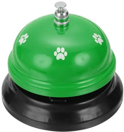 QUARKZMAN Campanello Da Tavolo Per Servizio, 2.95 Pollici Campanello In Metallo Per Ristorante Hotel Area Reception E Eventi Matrimonio, Verde