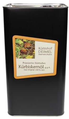 Kürbishof DEIMEL Steiermark/Austria - 5 L - Olio originale di semi di zucca della Stiria - Direttamente dal produttore, premiato ogni anno