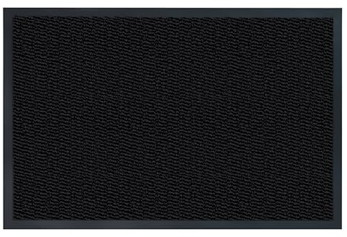 Carpet Diem Fußmatte Anthrazit-Schwarz, 80x120 cm, Schmutzfangmatte | Fußmatte Eingangsbereich, Innen & außen, rutschfeste Türmatte, Schmutzfang Teppich für Haustür, Fußabtreter Qualität aus EU