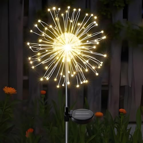 yowin 120 LED Firework Solar Lights Outdoor Garden