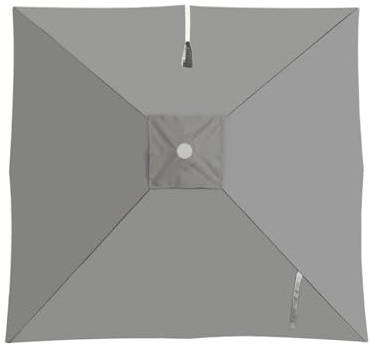 Bâche De Rechange Pour Parasol Déporté Carré 2.5 3 4.m 8 Baleines, Imperméable Tissu ProtectionUV, Toile Canopy Cover Auvent De Remplacement UPF 50+ Cour Jardin Terrasse Plage(Top color,3X3m)