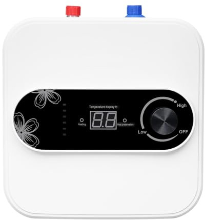 Petit chauffe-eau instantané 8 l - 1500 W - Chauffe-eau électrique instantané - Pour éviers de cuisine, salle de bain et lavabo