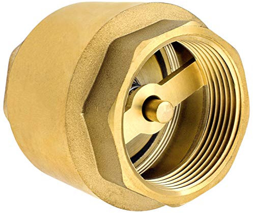 SHYNE Premium 1 1/4 Zoll (5/4'') Rückschlagventil aus hochwertigem Messing robust, rostfrei und wasserdicht für Pumpe, Brunnen, Waschmaschine, Garten, Regentonne, Fass