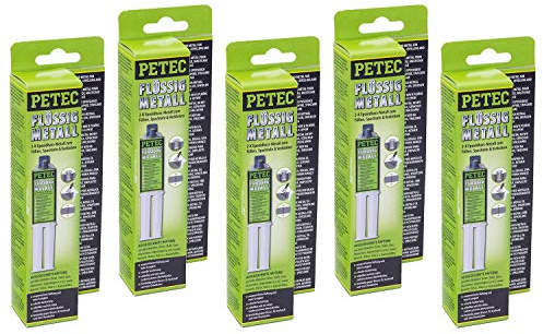 Petec Flüssigmetall SB-Karte 2-Komponenten Metall Epoxydharz 97425 5x 25 ml