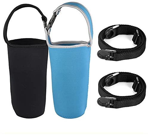 TSWRK 2PCS Wasserflasche Neopren Flaschenhülle Flaschentasche Trinkflasche Glasflaschen Beutel für 30 Unzen Flasche