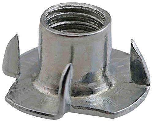 Écrou Hexagonal 50pcs M3 M4 M5 M6 M8 M10 M12 Placage de Zinc Quatre Griffes Numéro d'écrou à écrou T-Écrou T-Écrou Aveugle Tee Noix T-Noix Matériel de Meuble des Noisettes (Taille : M4)