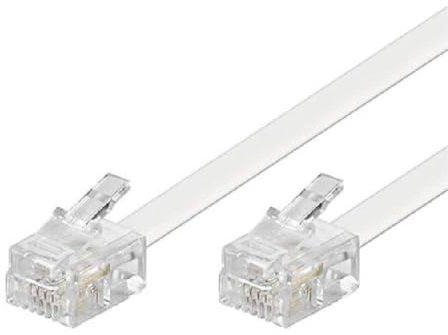 OISE ART STORE Trade Shop - Cavo Telefonico Adsl Rj11 1 Mt Collegamento Telefonico Modem Internet Rj11-1.0m
