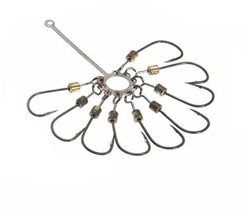 Angelhaken Hoher Kohlenstoffstahl scharfe Explosionshaken Angelgerät Angelgerät Jig Haken Set Karpfenfischen Fishhook, um Fische zu fangen # 6# 8 Fischhaken (Size : 8)