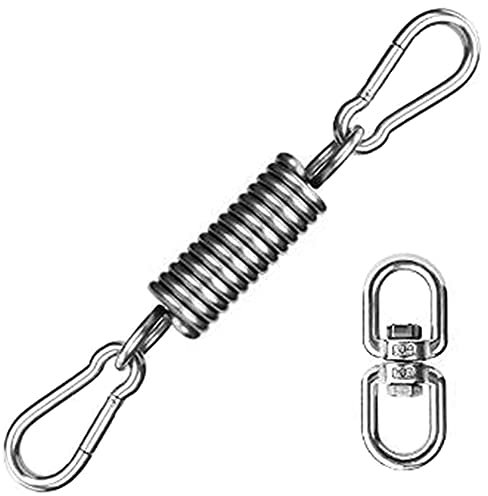 Edelstahl-Kette mit Drehgelenk und Karabinern und 453 kg Kapazität für Tasche, Fitnessschaukel, Hängematte