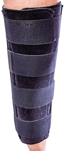 Compression Knee Immobilizer (16) – Adjustable Brace with Moldable Stays for Stabilization – Knee Splint for Support & ACL/MCL/PCL Recovery – Hypoallergenic Design & Cold Therapy Compatible