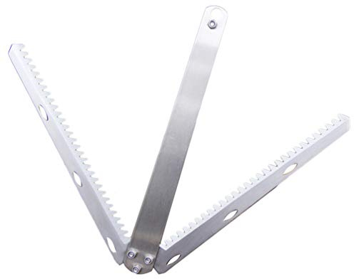OSKOE Aquatic Weed Cutter Muck Silt Lake Rake Stainless Steel Water Grass Sickle Cutter for Pond Beach Landscaping Tool