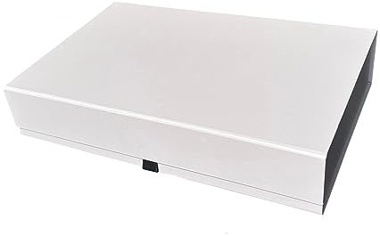 Thepaperbagstore Luxus-Magnet-Geschenkboxen, Hochzeiten, Brautschmuck, Babyparty (Light Grey - Large-340x220x70mm)