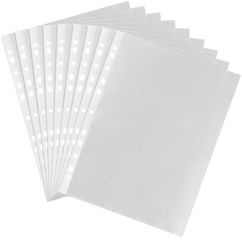 85 Stück A4 Klarsichthüllen, Prospekthüllen Extra Stark, Glasklar Klarsichtfolien Stabil Zur Aufbewahrung für Papier, Fotos, Dokumenten